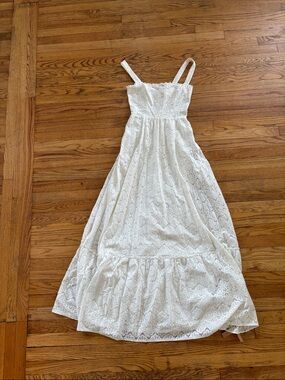 Reformation “Reggio” white lace maxi dress size 6